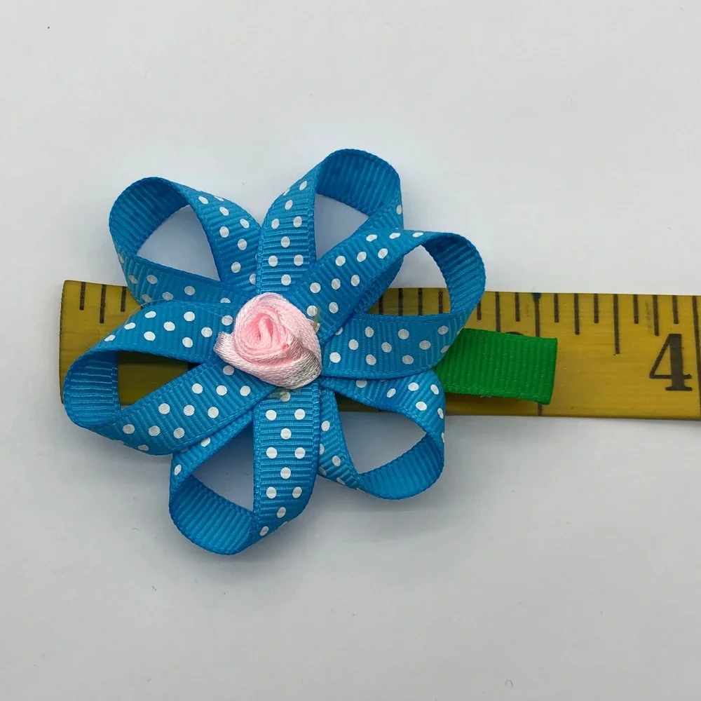 Bows for hair (set of four) alligator clips